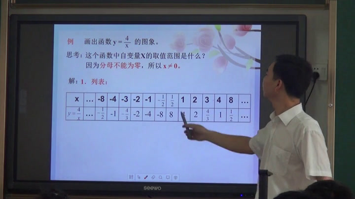 北师大版数学九上《反比例函数的图象》广东老师-市一等奖