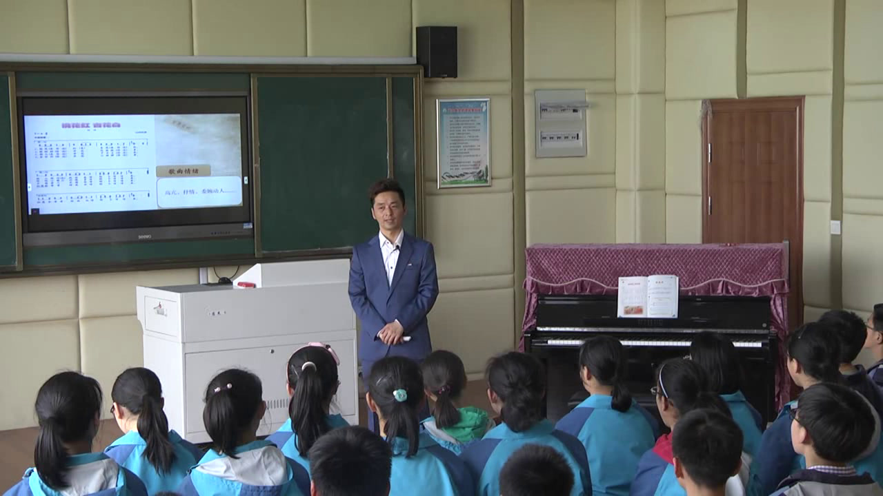 人音版音乐七下《桃花红杏花白》安徽陈老师-全国一等奖