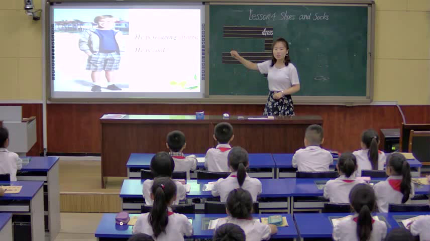 冀教版英语四上《Lesson4ShoesandSocks》河北王老师-市一等奖