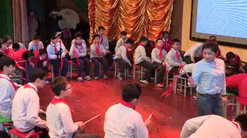 湘文艺版本音乐六上《（听赏与跟唱）打麦号子》湖南曹老师-全国一等奖