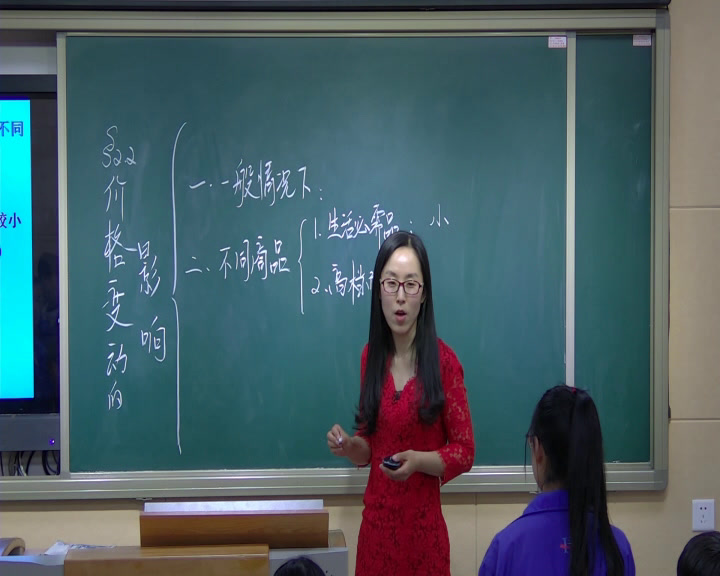 人教版政治必修1《价格变动的影响》吉林王老师-省一等奖