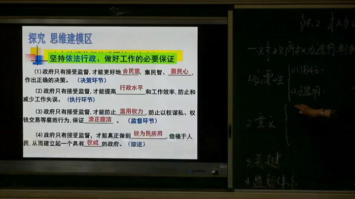 人教版政治必修2《权力的行使需要监督》内蒙宋老师-省一等奖