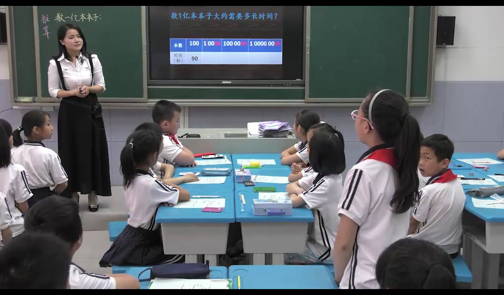 苏教版数学四下《●一亿有多大》湖南张老师-全国一等奖