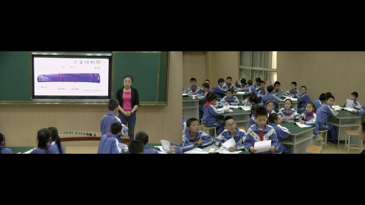 人教版音乐五下《渔舟唱晚》甘肃白老师-省一等奖