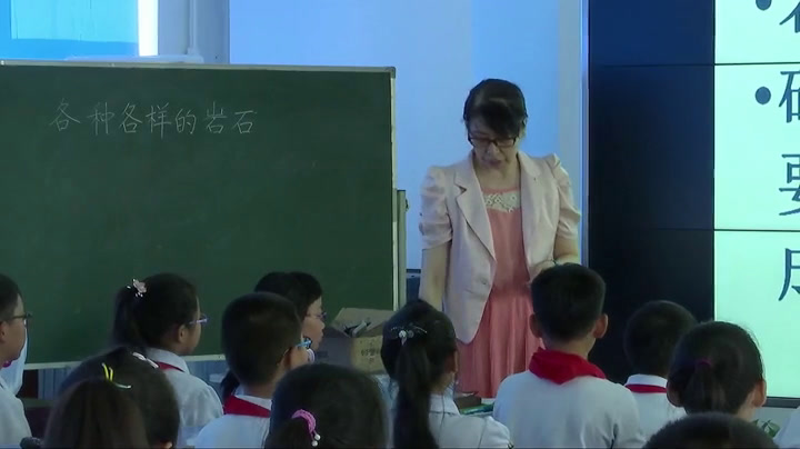 教科版科学四下《各种各样的岩石》吉林尤老师-省一等奖