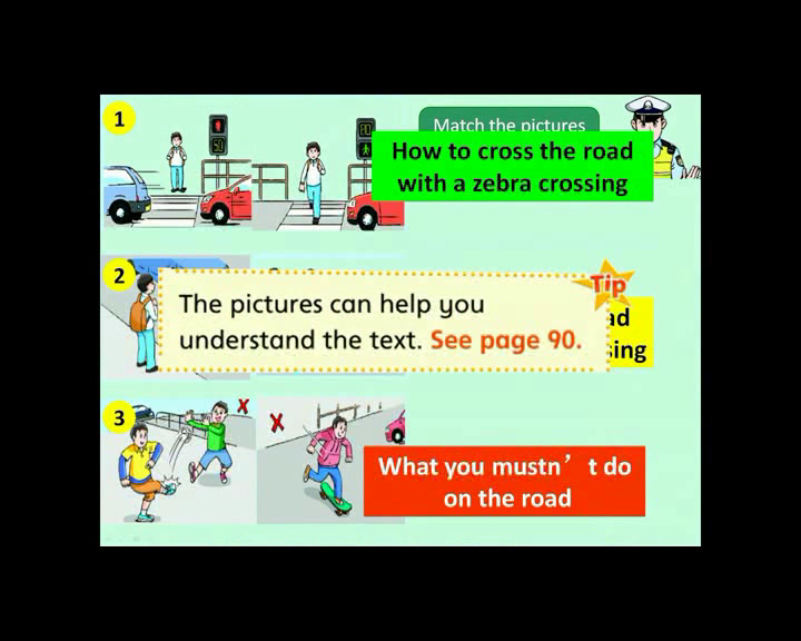 译林版英语六下《Unit 4 Road safety-Story time》江苏老师-市一等奖