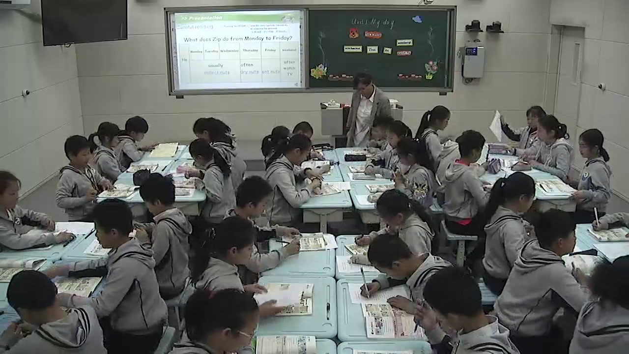 3.人教（PEP)英语（吴欣主编）五下《Unit 1 My day - part C》国家级优质课