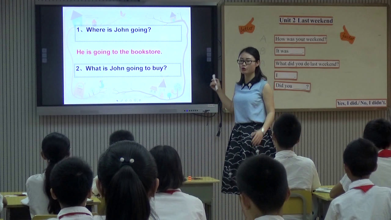 2.人教PEP英语六下《Unit 2 Last weekend - part B》国家级优质课
