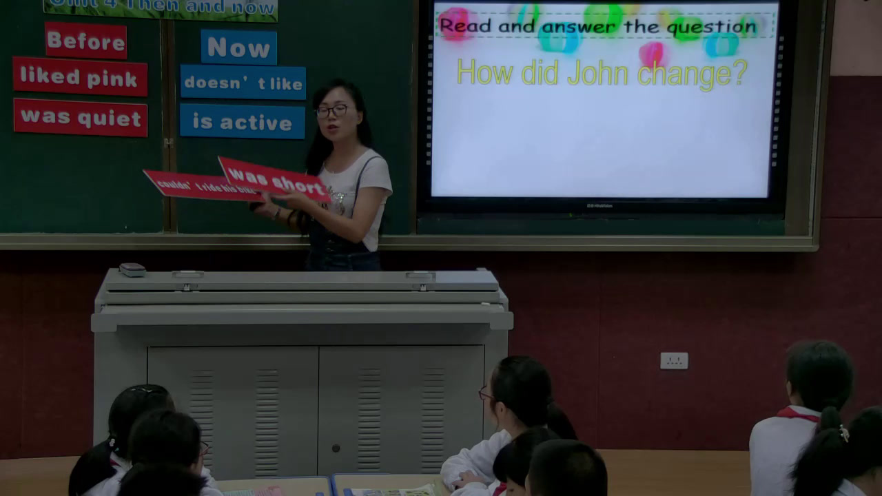 2.人教（PEP)英语（吴欣主编）六下《Unit 4 Then and now - part B》湖北省省级优课