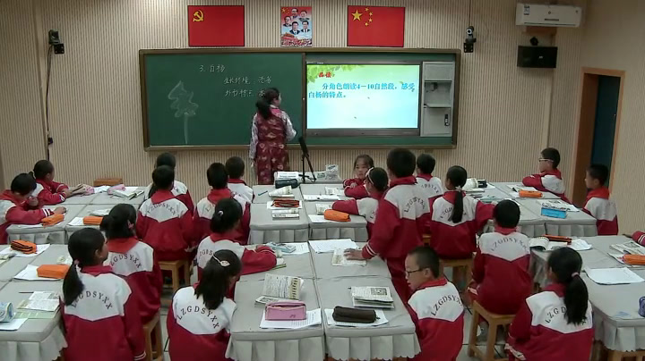 2.人教版语文五下《3　白杨》西藏省级优课