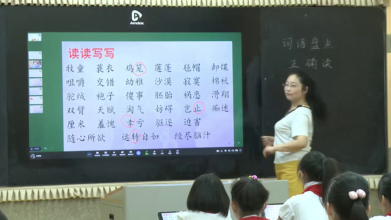 2.人教版语文五下《词语盘点》湖北省省级优课