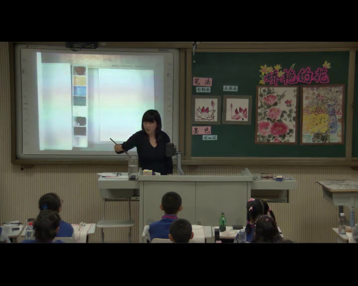 1.人美2011版美术三下《17.娇艳的花》全国一等奖