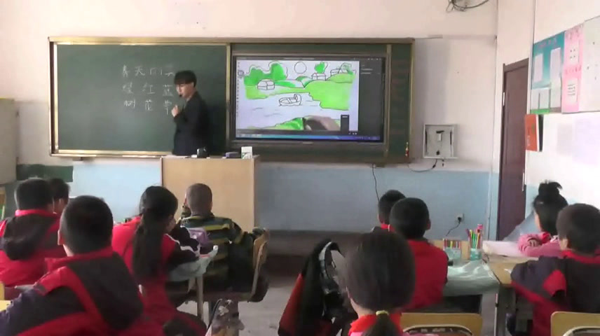 1.人美2011版美术四下《21.春天的美（山西）》吉林省县一等奖