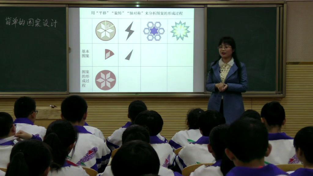 1.初中数学北师大2011版八下《4.简单的图案设计》甘肃省市一等奖