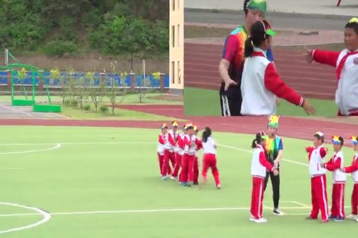 2.人教2011版体育与健康一至二年级《4.老鹰捉小鸡》辽宁省市一等奖