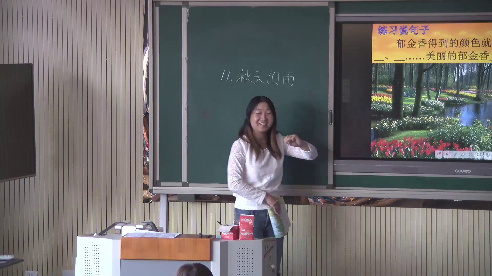 人教版语文三上《11　秋天的雨》内蒙王老师-省一等奖