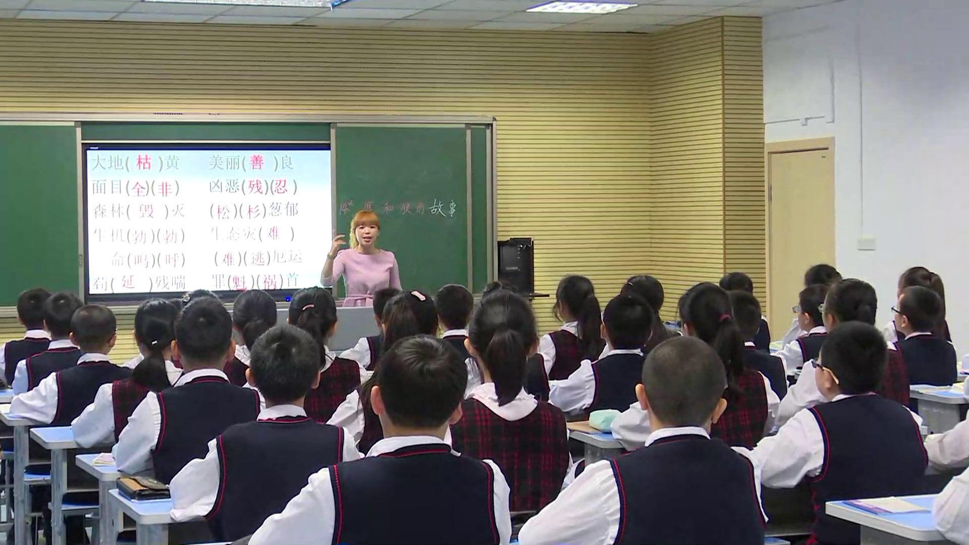 人教版语文六上《14　鹿和狼的故事》重庆市老师-省一等奖