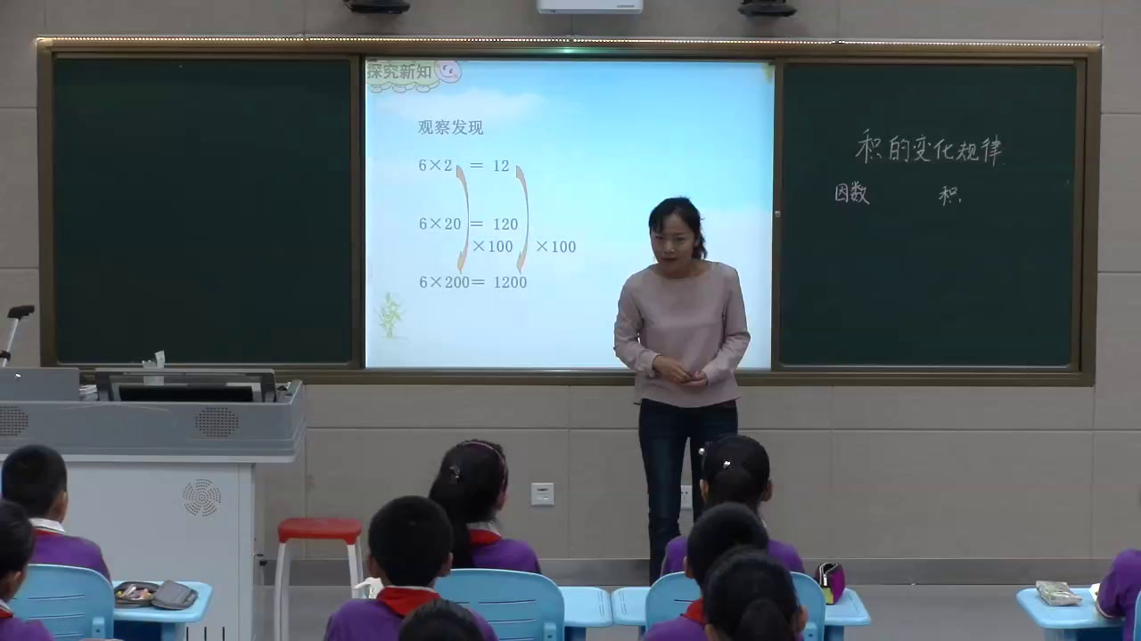 人教版数学四上《积的变化规律》宁夏司老师-全国一等奖