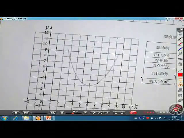 人教版数学九上《二次函数y=ax2+bx+c的图象和性质》湖北李老师-全国一等奖