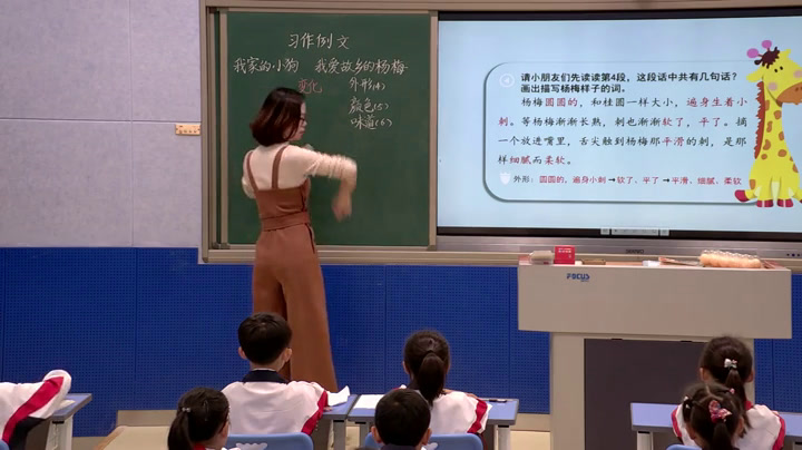 部编版语文三上《我爱故乡的杨梅》福建老师-
