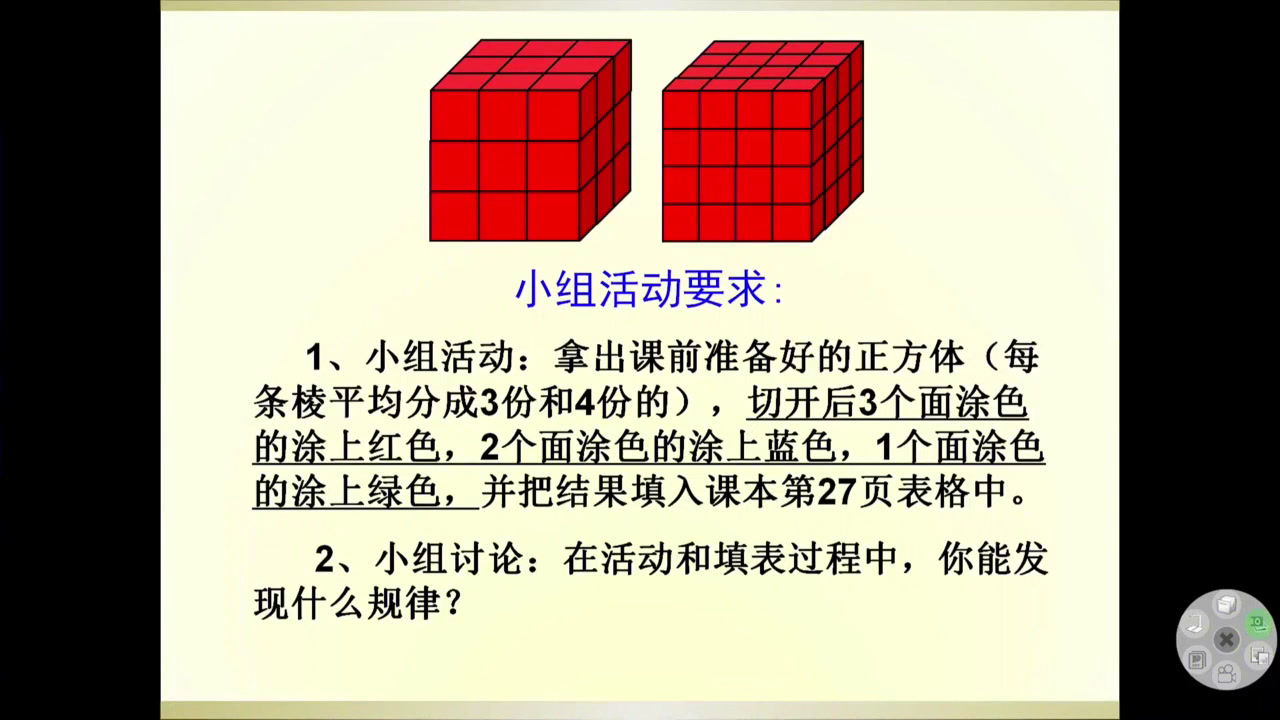 苏教版数学六上《★表面涂色的正方体》山西杨老师-省一等奖