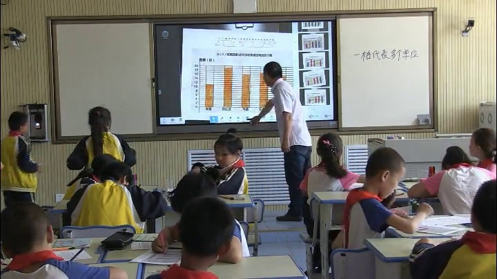 冀教版数学四上《一格表示多个单位的条形统计图》宁夏吴老师-县级优课