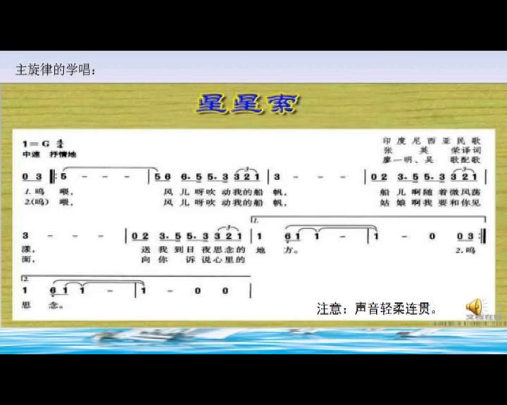 湘文艺版音乐八下《星星索》重庆彭老师-全国一等奖