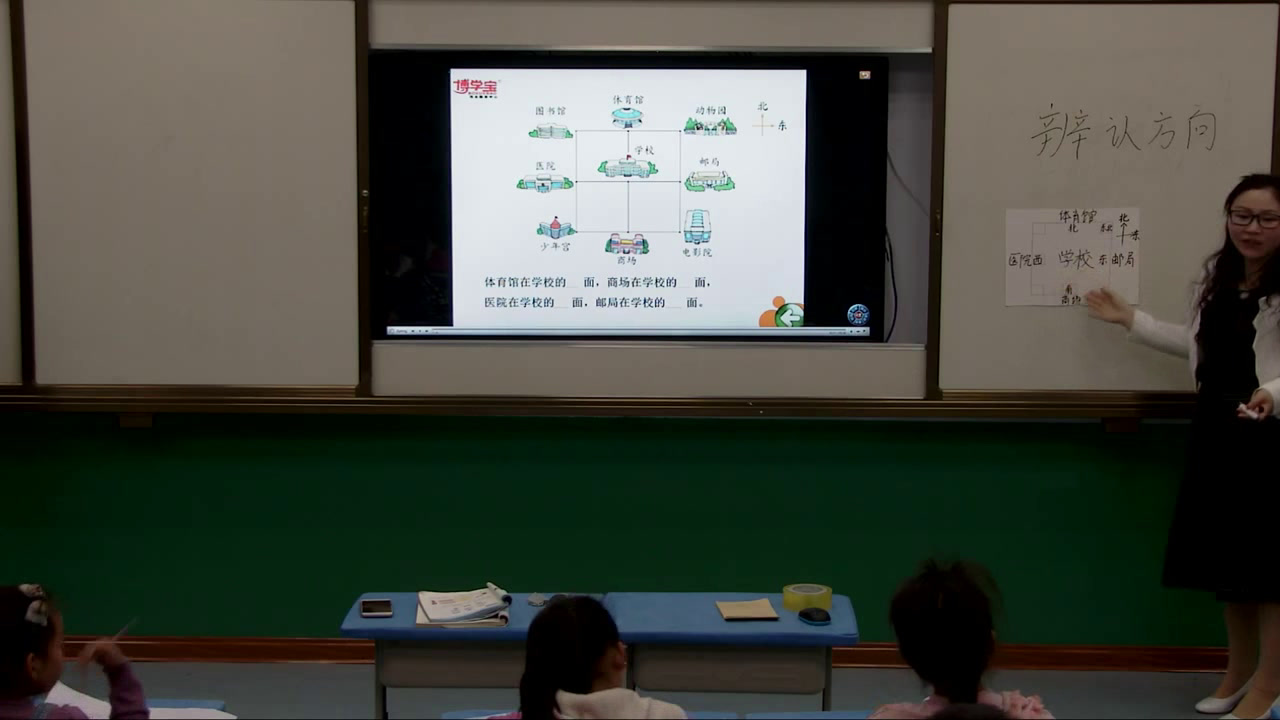 西南师大版数学三上《东南、西南、东北、西北》河南张老师-县级优课