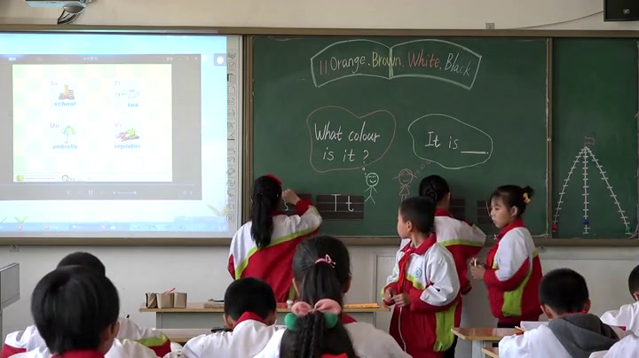 冀教版英语三上《lesson11Orange,Brown,White,Black》陕西白老师-县级优课