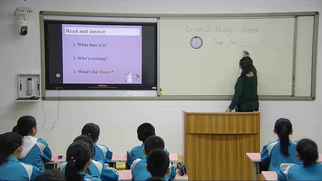 冀教版英语六上《Lesson4MakingDinner》河北张老师-县级优课