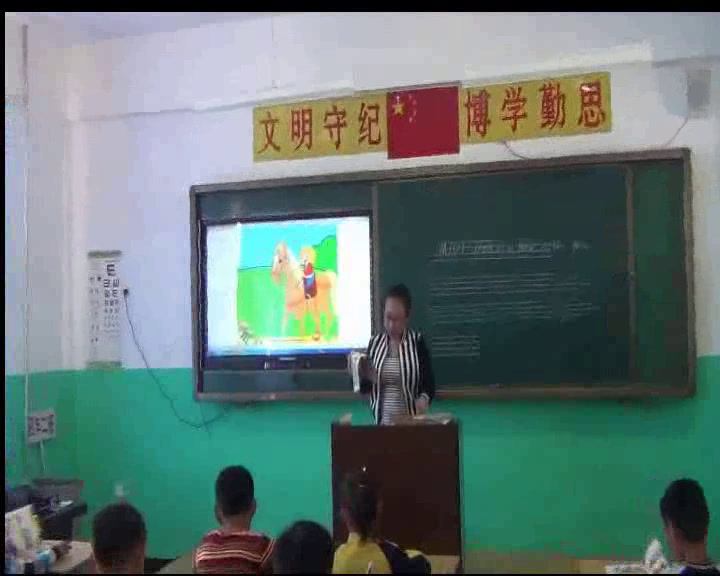 外研版英语四上《Unit1Thereisahorseinthisphoto.》辽宁谭老师-市一等奖