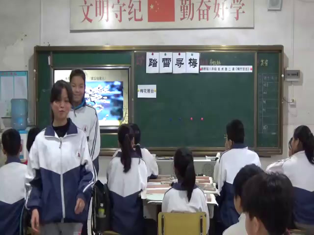 湘美版美术八上《第2课梅竹言志》湖南周老师-县级优课