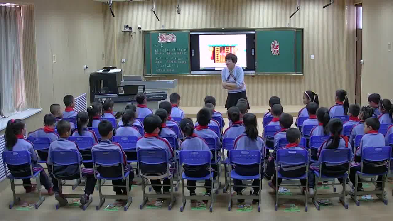 人教版音乐一上《唱歌　新年好》甘肃杨老师-县级优课