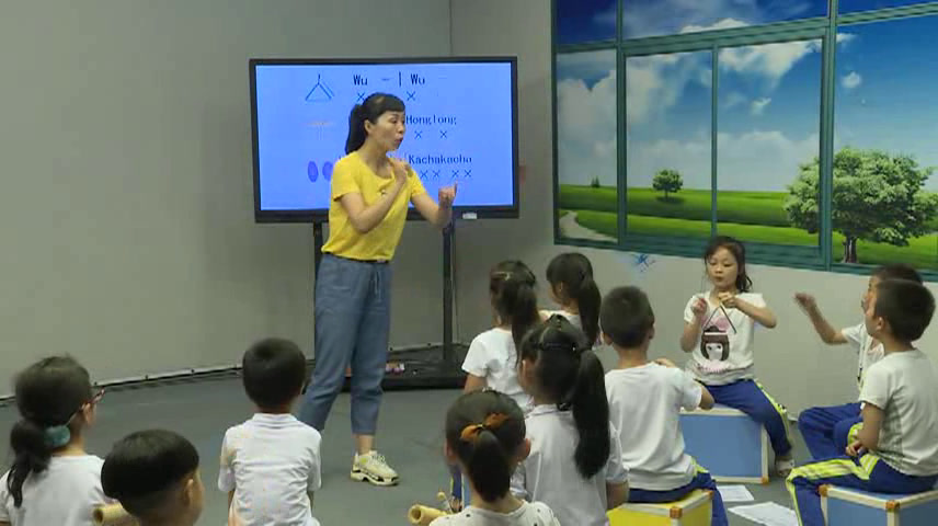 人教版音乐一上《选唱　火车开啦》江西林老师-市一等奖