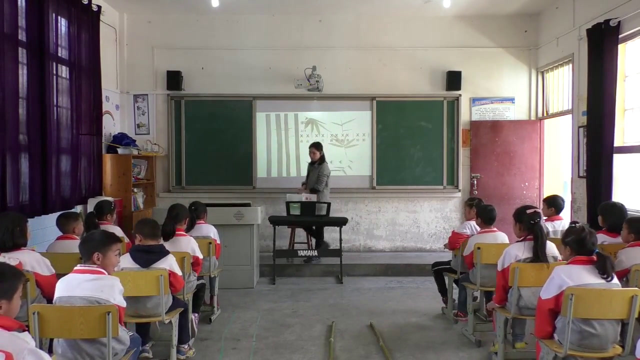 湘文艺版本音乐二上《（集体舞）跳竹竿》贵州张老师-市一等奖
