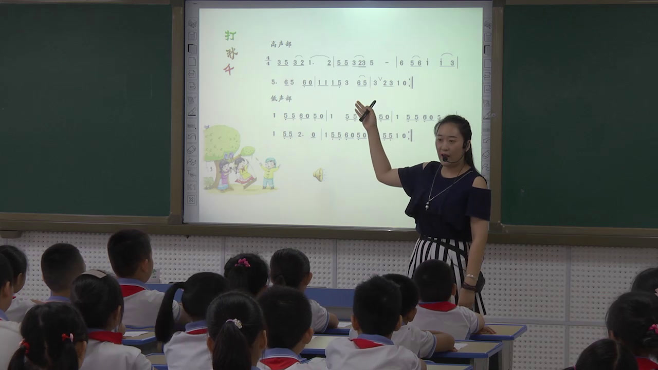 湘文艺版本音乐三上《（演唱）打秋千》福建吴老师-县级优课