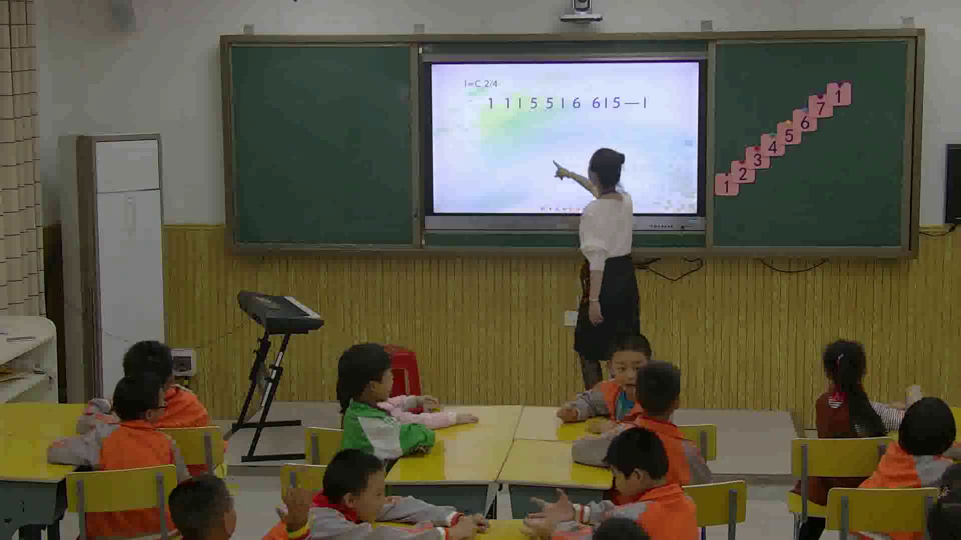 湘文艺版本音乐一上《（音乐知识）音高、唱名、手势》湖南李老师-全国一等奖