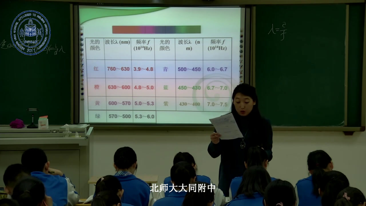 人教版物理选修3—4《7　光的颜色　色散》山西李老师-省一等奖