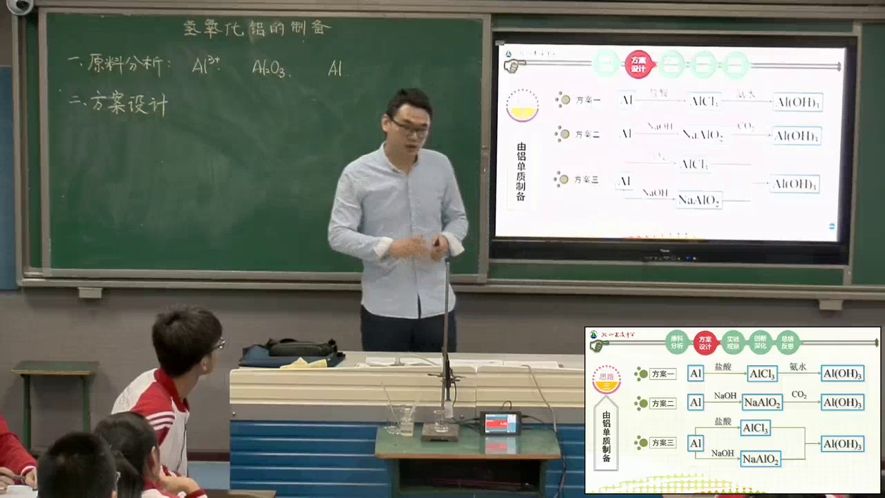 人教版化学选修6《实验2-6氢氧化铝的制备》湖北王老师-全国一等奖