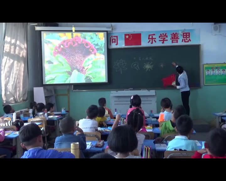 冀美版美术一上《4.花儿朵朵》河北龙老师-县级优课