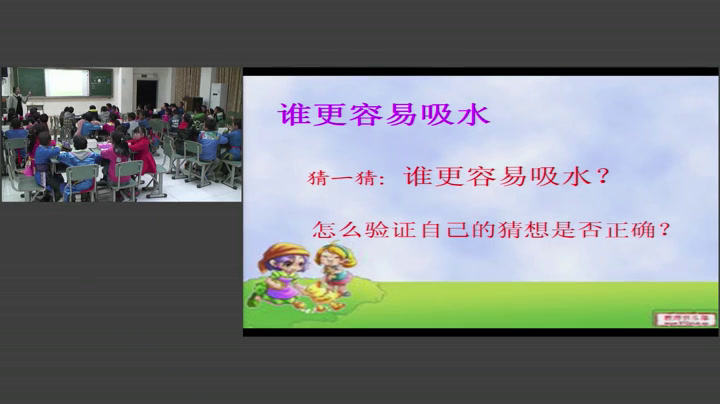 教科2001版科学三上《它们吸水吗》四川杨老师-省一等奖