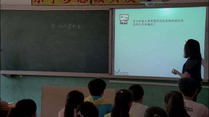 冀人2001版科学五上《8仙人掌的刺》河北赵老师-县级优课