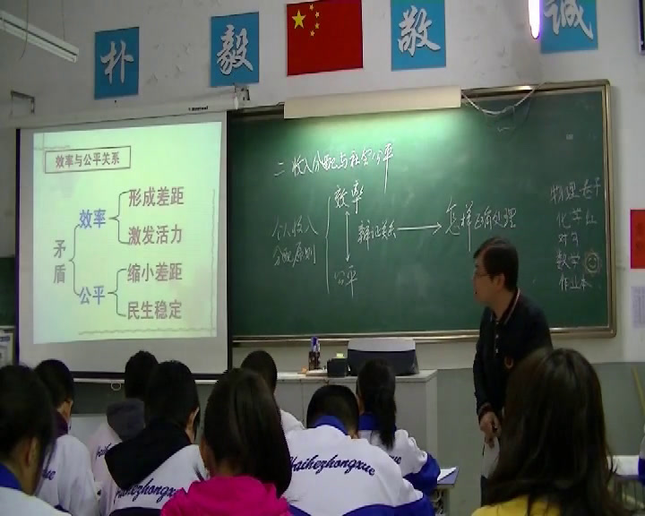 人教版政治必修1《综合探究　提高效率　促进公平》天津马老师-省一等奖