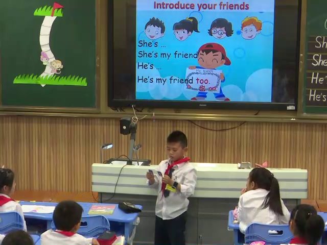 译林版英语三上《Unit 3 My friends-Funtime&Cartoontime》江苏戴老师-市一等奖