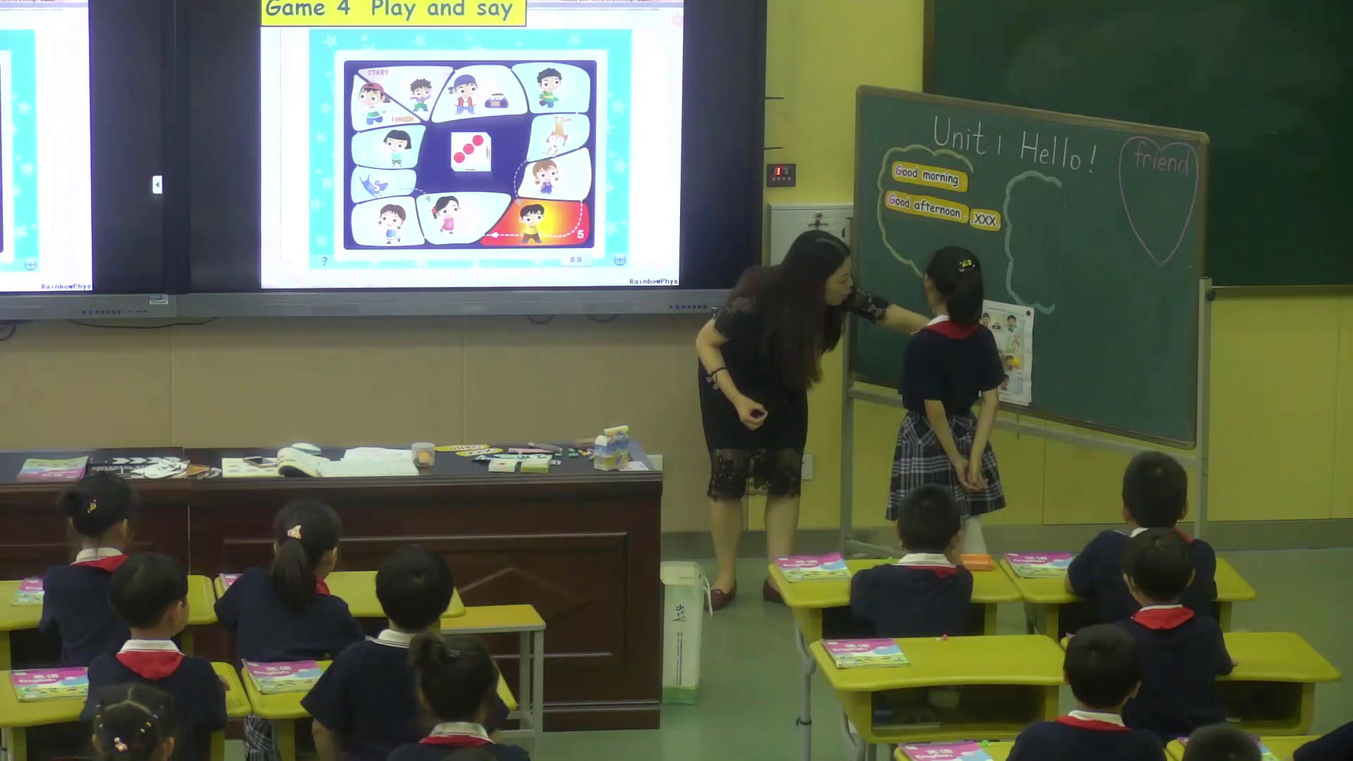 译林版英语三上《Unit1 Hello-Fun time&Cartoon time》江苏张老师-全国一等奖