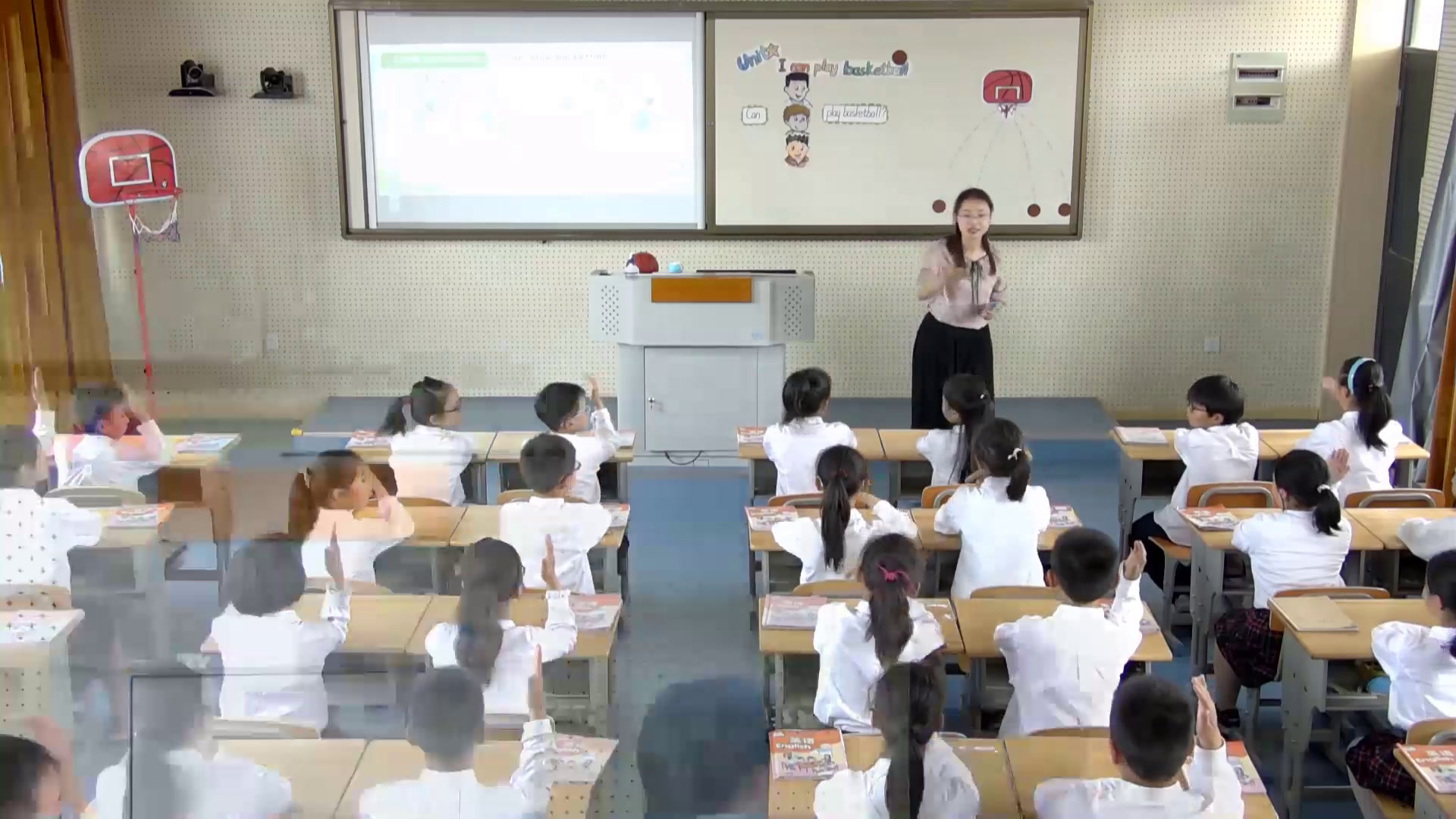译林版英语四上《Unit 4 I can play basketball-Story time》江苏老师-市一等奖