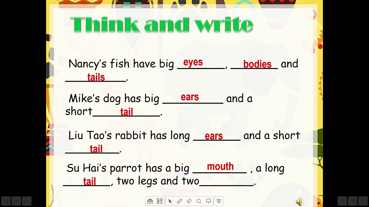 译林版英语五上《Unit3 Our animal friends-Grammar&Funtime》江苏老师-市一等奖
