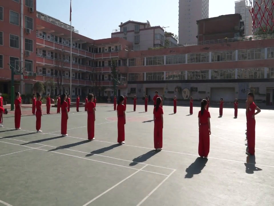 体育三四年级《武术-组合动作》河南杨老师-全国一等奖