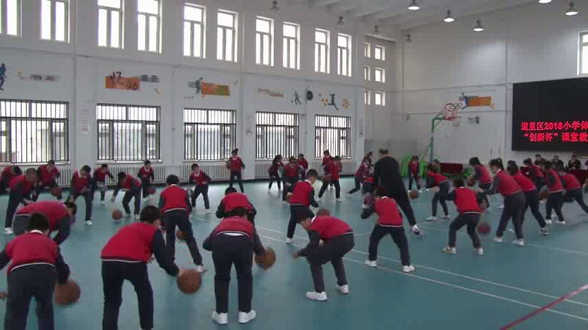 体育三四年级《小篮球》黑龙江高老师-全国一等奖