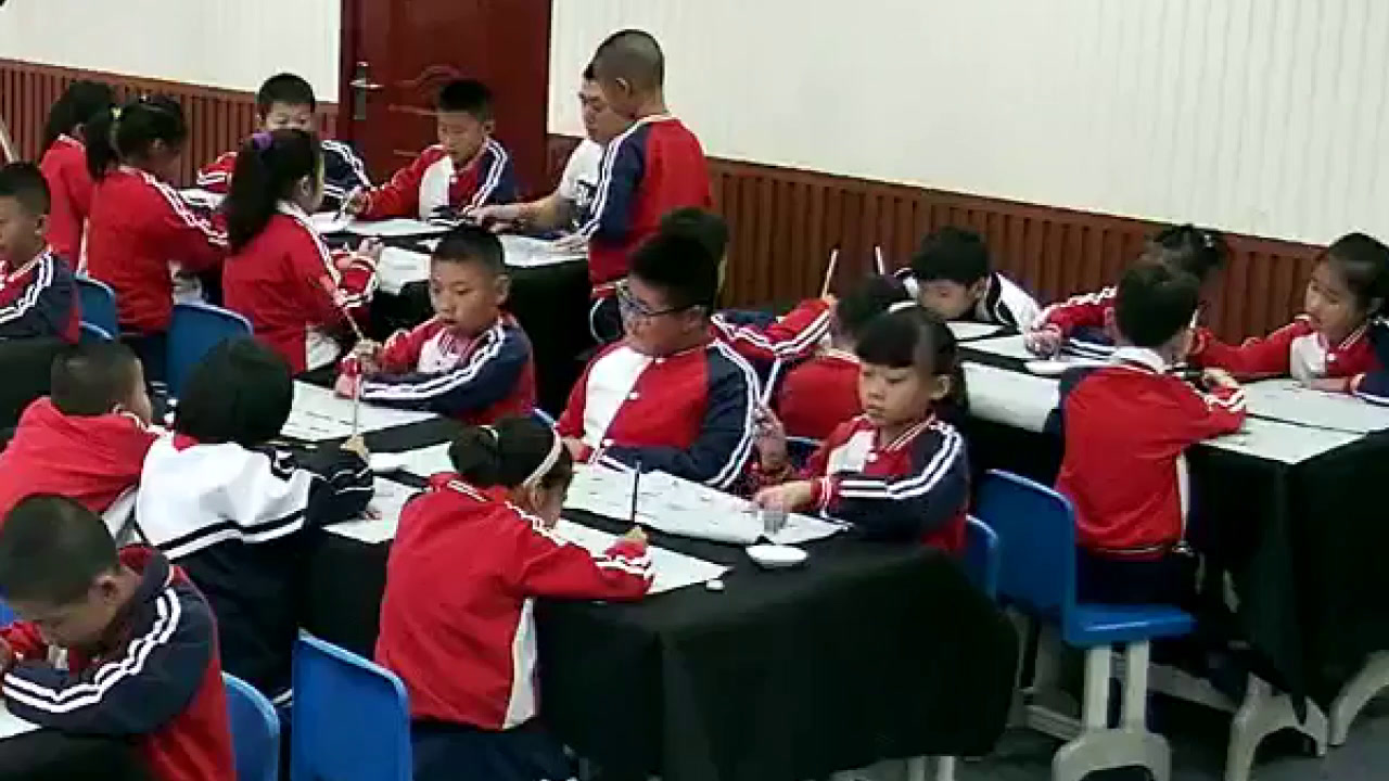 三年级书法《 横》吉林段老师-全国一等奖
